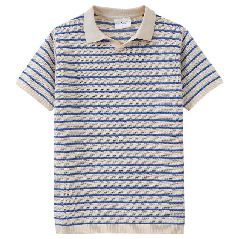 Jungen Strick-Poloshirt mit Streifen von Topolino