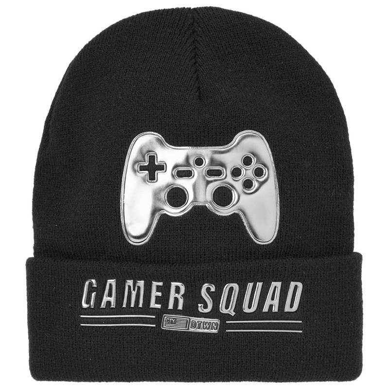 Jungen Strickmütze  mit Gamer-Motiv von Topolino