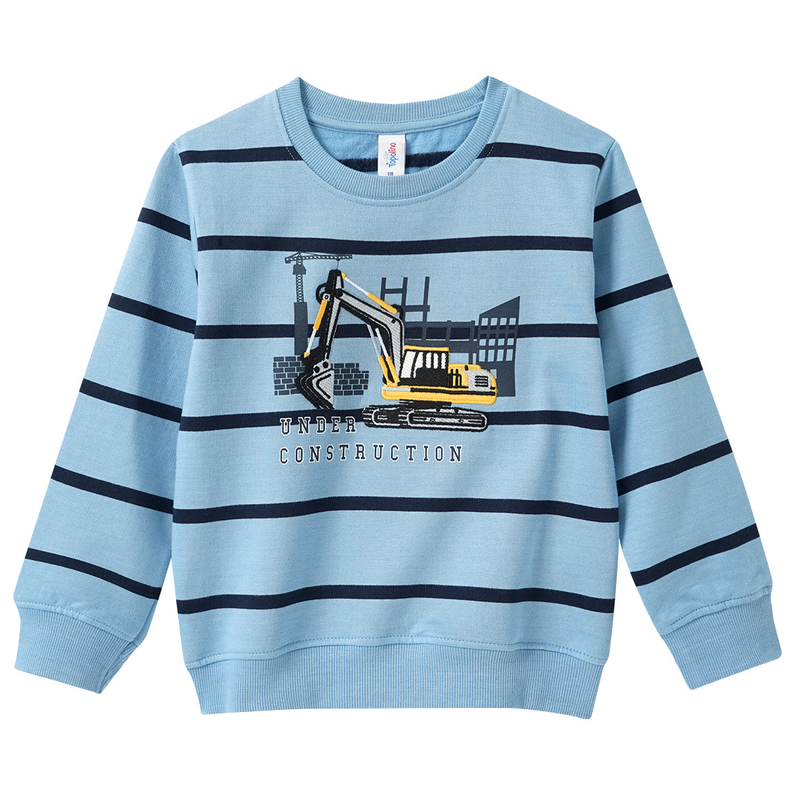 Jungen Sweatshirt mit Bagger-Applikation Jungen Sweatshirt mit Bagger-Applikation von Topolino