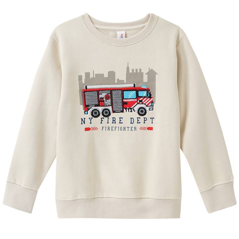 Jungen Sweatshirt mit Feuerwehr-Applikation von Topolino