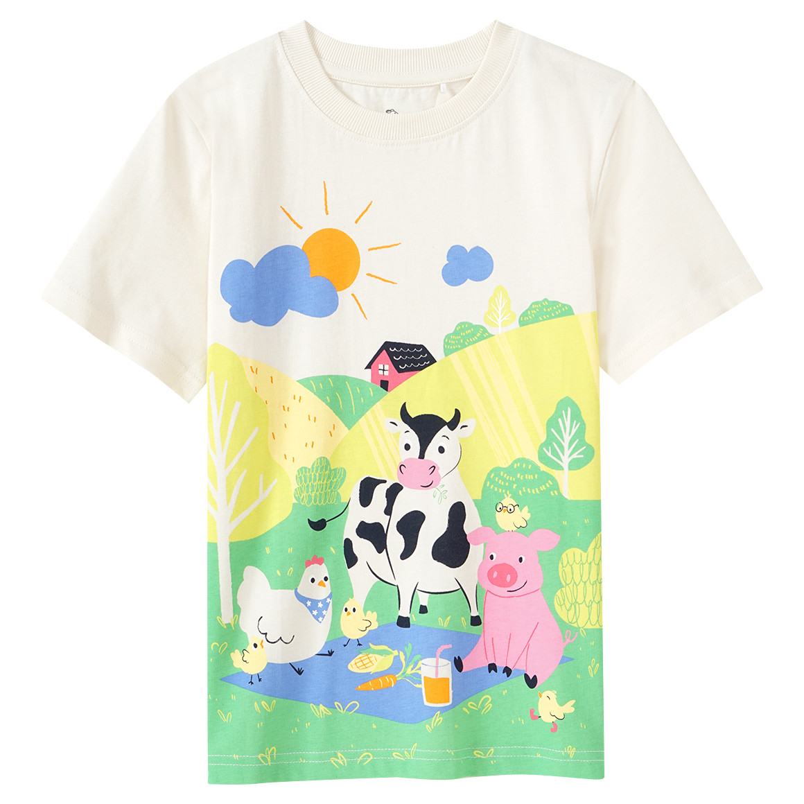 Jungen T-Shirt mit Bauernhof-Print von Topolino