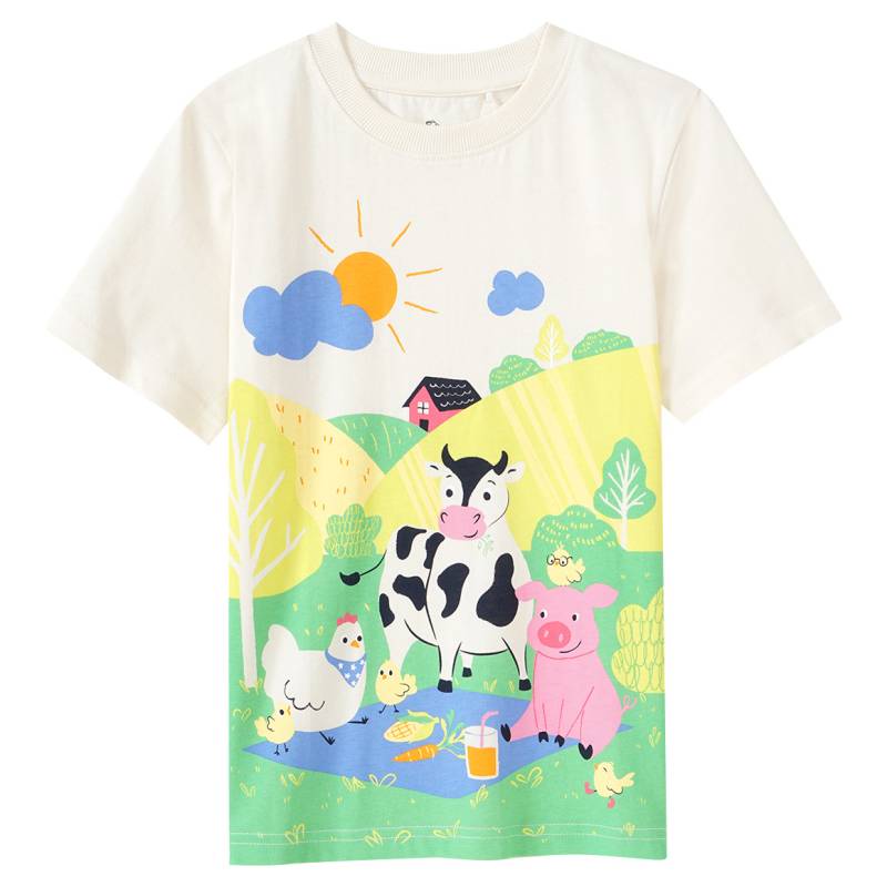 Jungen T-Shirt mit Bauernhof-Print von Topolino