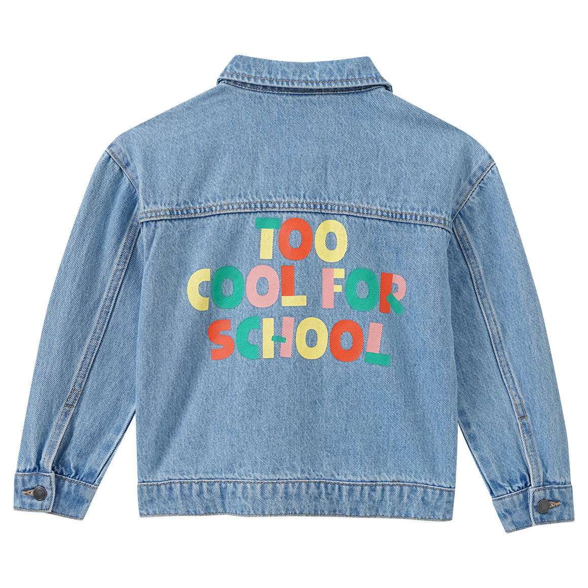 Kinder Jeansjacke mit Buchstaben-Applikation von Topolino