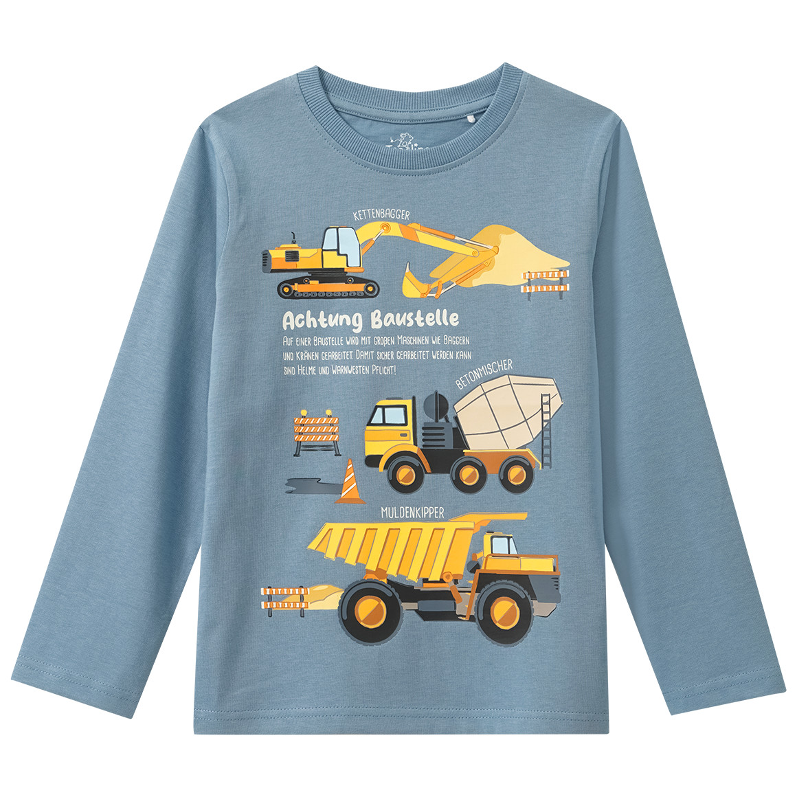 Kinder Langarmshirt mit Baustellen-Print Kinder Langarmshirt mit Baustellen-Print von Topolino