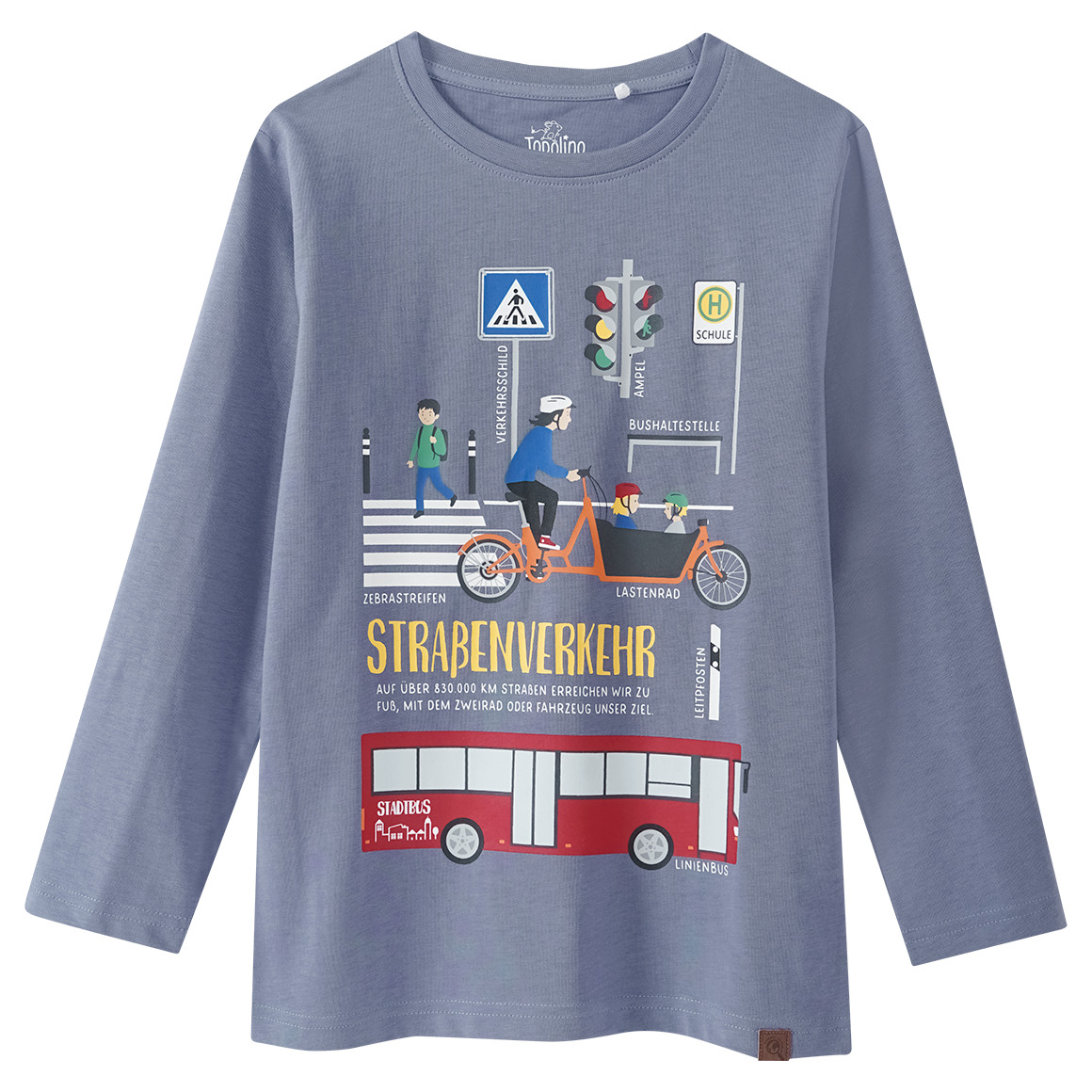 Kinder Langarmshirt mit Straßenverkehr-Motiv Kinder Langarmshirt mit Straßenverkehr-Motiv von Topolino