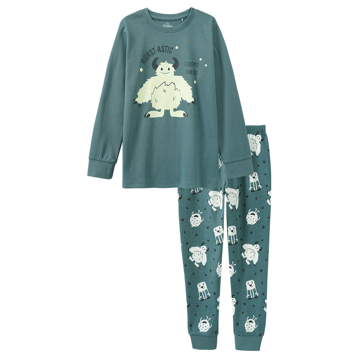 Kinder Schlafanzug mit leuchtendem Print Kinder Schlafanzug mit leuchtendem Print von Topolino