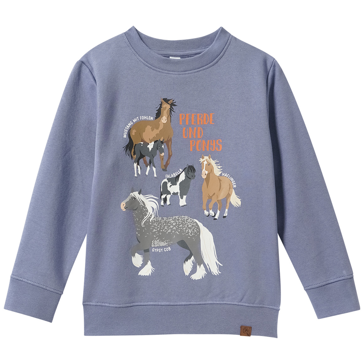 Kinder Sweatshirt mit Pferde-Prints Kinder Sweatshirt mit Pferde-Prints von Topolino