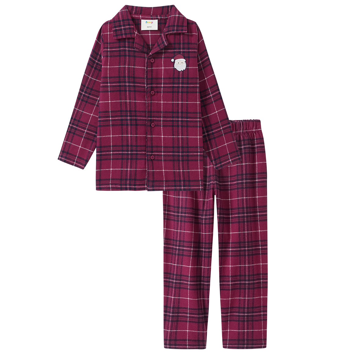 Kinder Weihnachtsschlafanzug mit Stickerei von Topolino