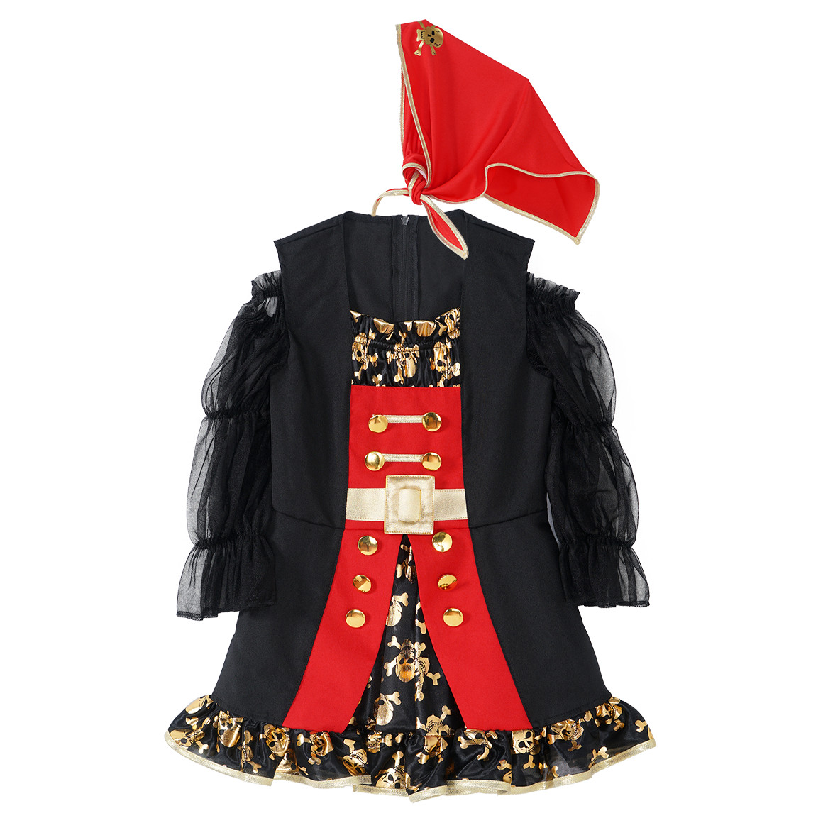 Kostüm Piratin mit Kopftuch von Topolino