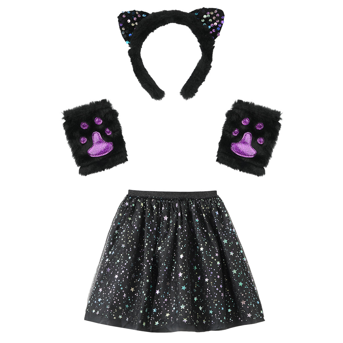 Kostüm-Set Katze mit Glitzer Kostüm-Set Katze mit Glitzer von Topolino