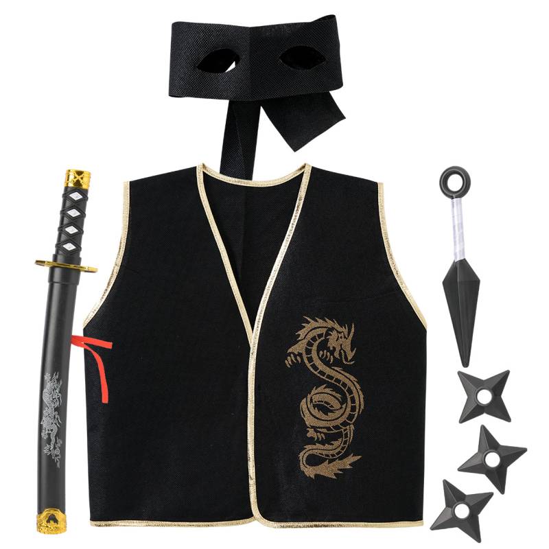 Kostüm-Set Ninja 7-teilig von Topolino