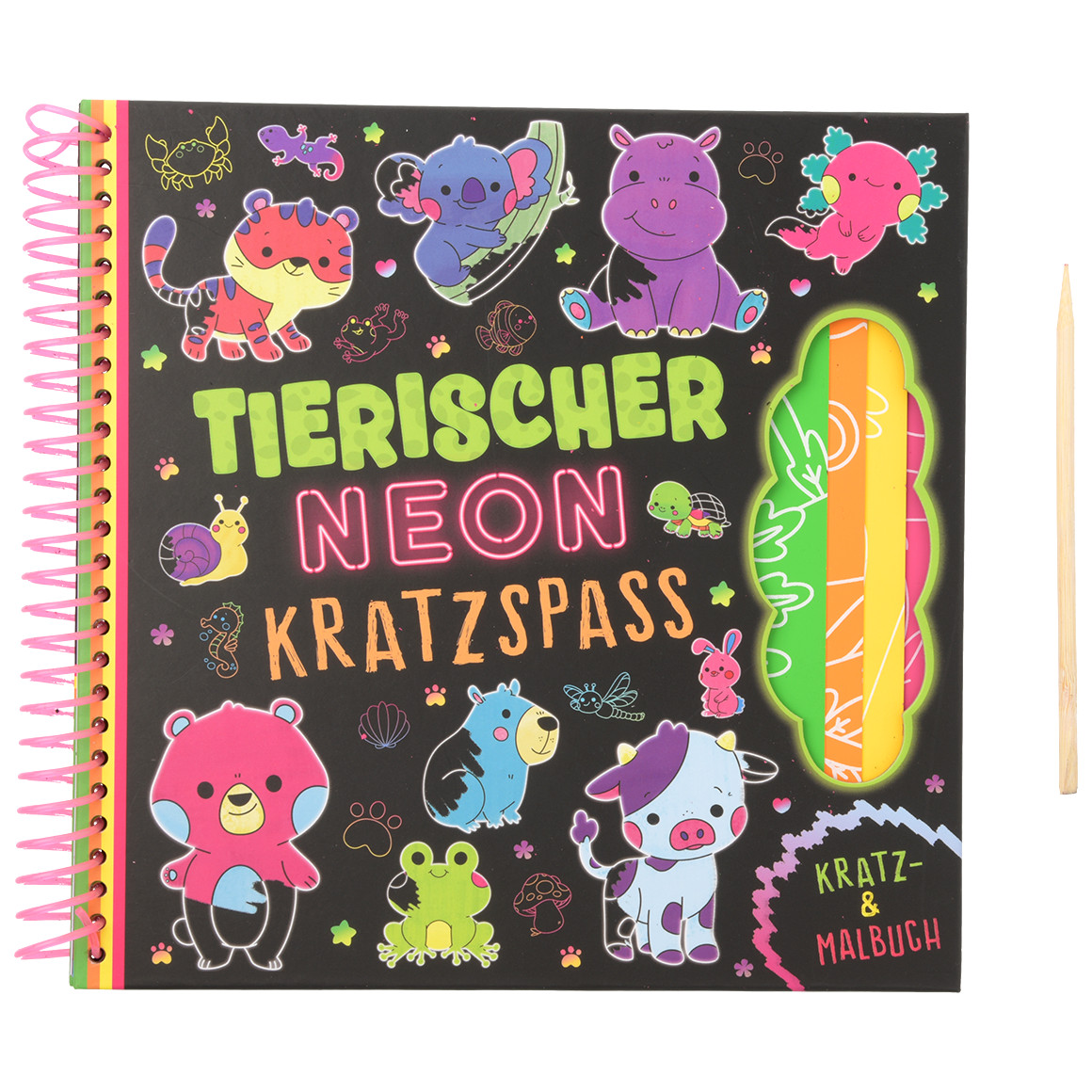 Kratz- und Malbuch mit Tier-Motiven Kratz- und Malbuch mit Tier-Motiven von Topolino