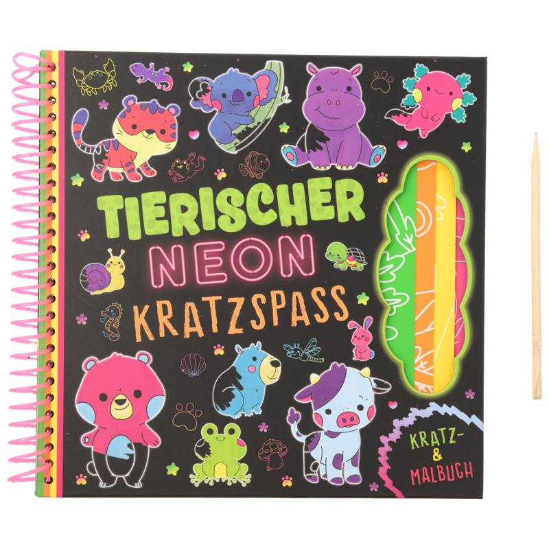 Kratz- und Malbuch mit Tier-Motiven Kratz- und Malbuch mit Tier-Motiven von Topolino