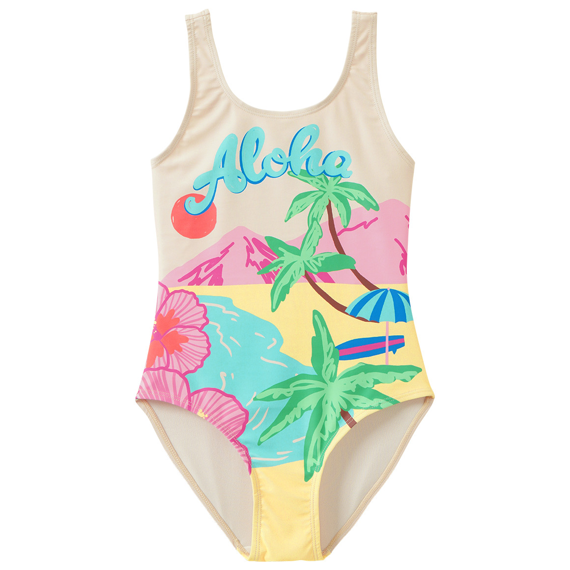 Mädchen Badeanzug mit sommerlichem Motiv Mädchen Badeanzug mit sommerlichem Motiv von Topolino
