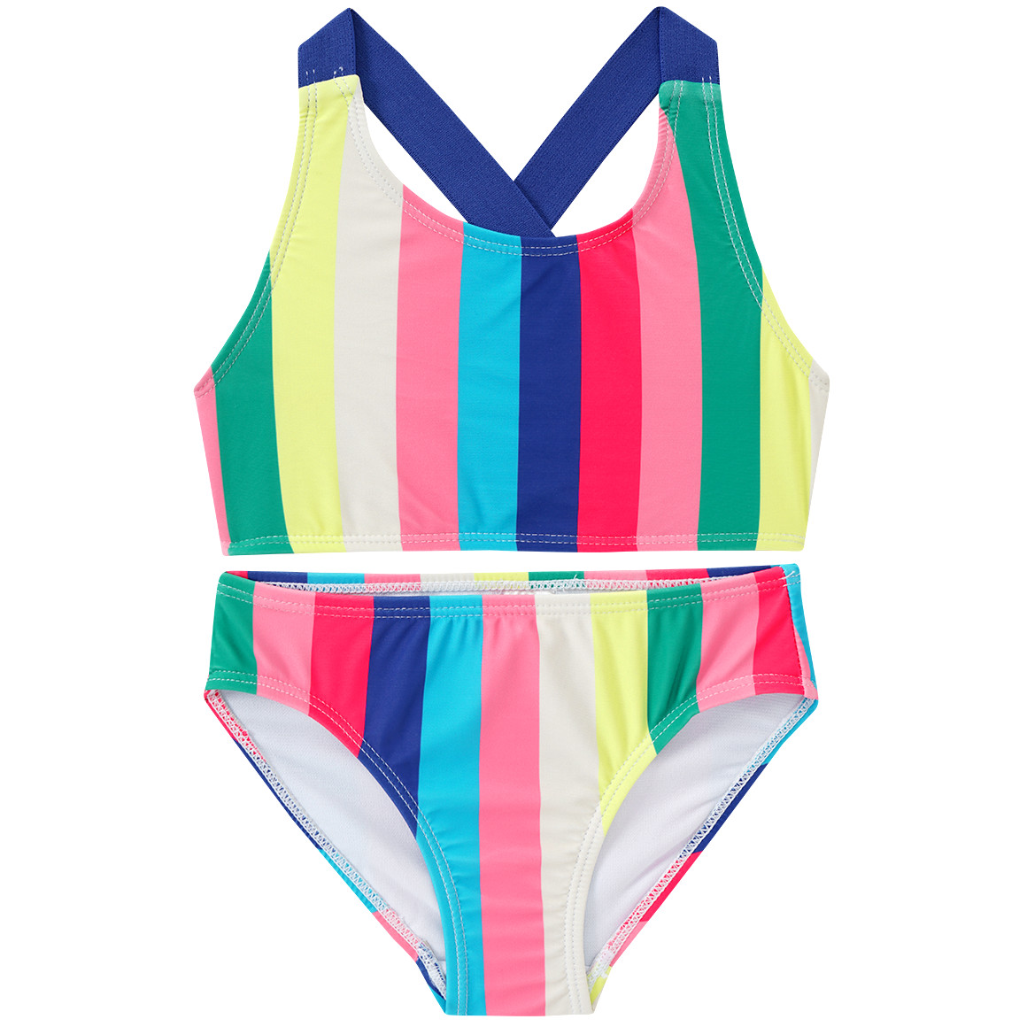 Mädchen Bikini mit bunten Streifen von Topolino