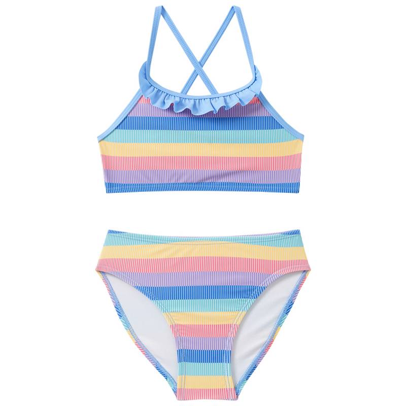 Mädchen Bikini mit bunten Streifen Mädchen Bikini mit bunten Streifen von Topolino