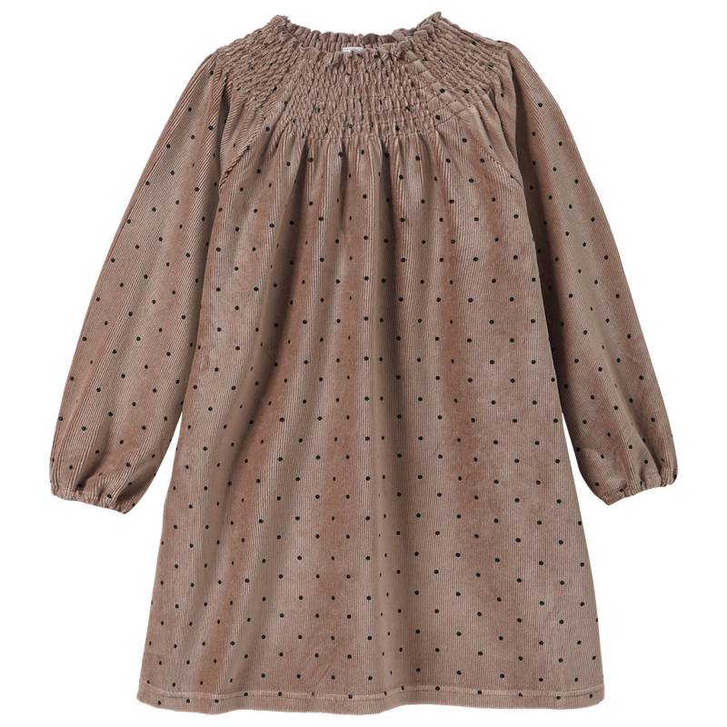 Mädchen Cord-Kleid mit Punkte-Allover Mädchen Cord-Kleid mit Punkte-Allover von Topolino
