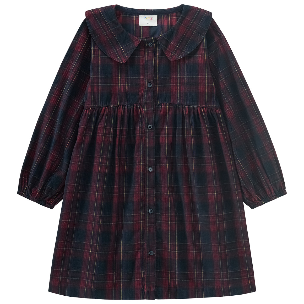 Mädchen Cordkleid mit Bubikragen von Topolino