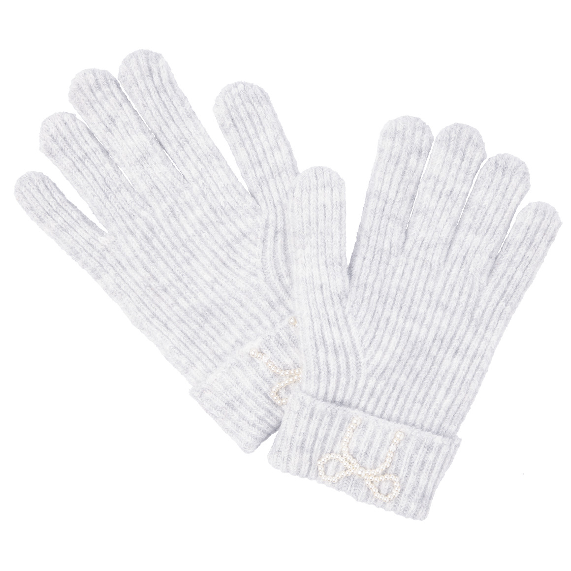 Mädchen Handschuhe mit Perlen-Applikation von Topolino