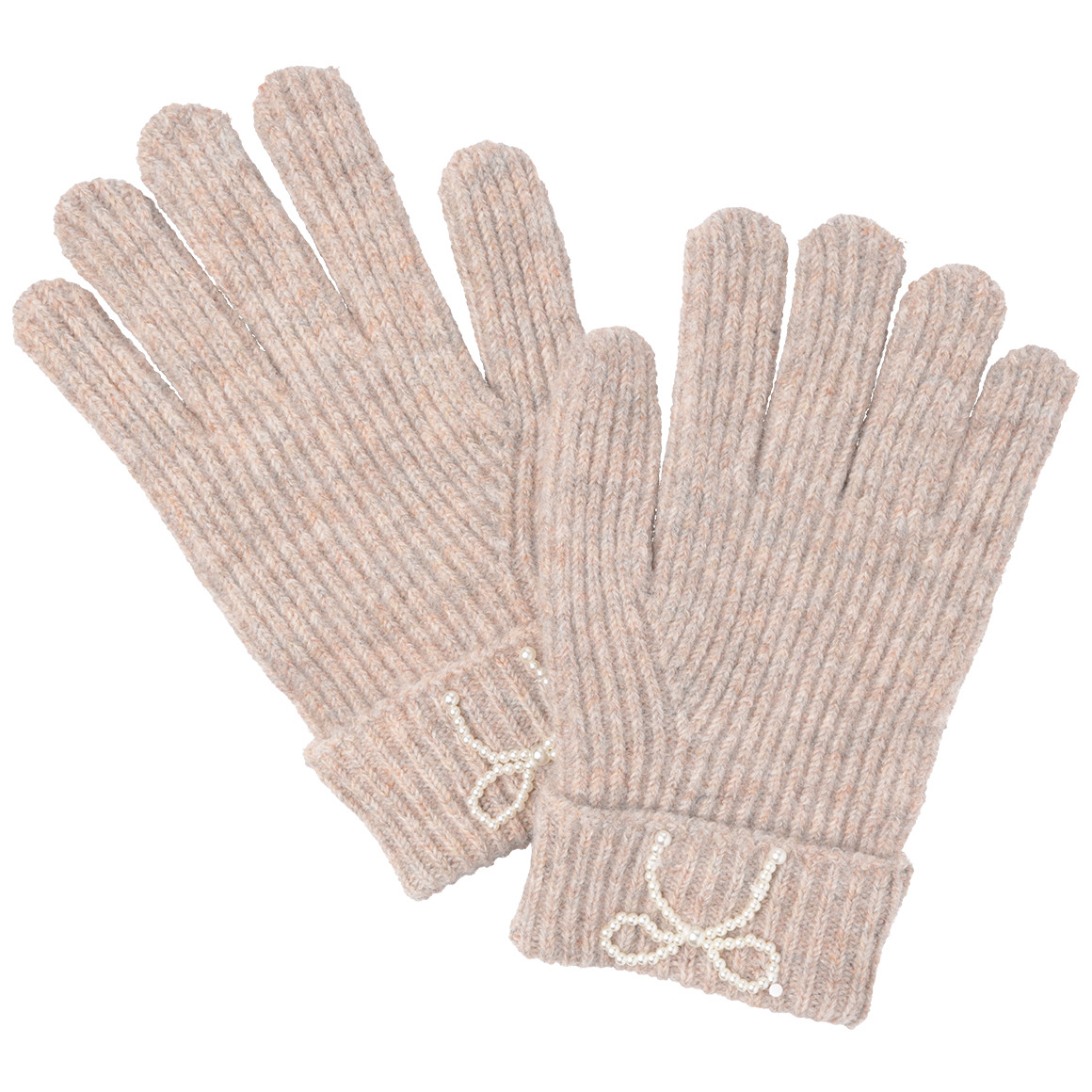 Mädchen Handschuhe mit Perlen-Applikation Mädchen Handschuhe mit Perlen-Applikation von Topolino