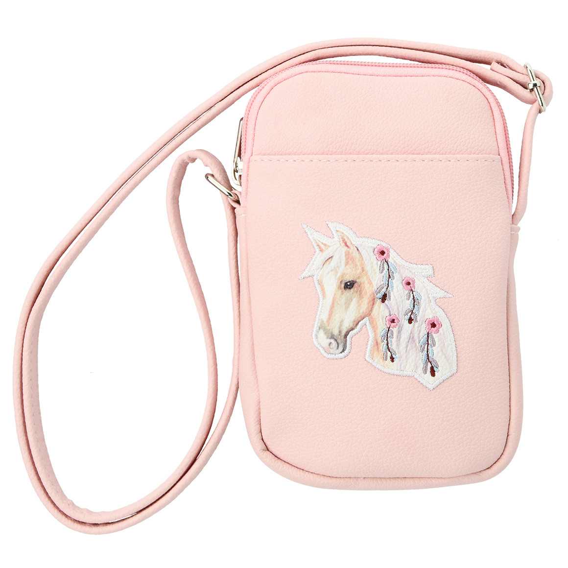 Mädchen Handytasche mit Pferd-Applikation Mädchen Handytasche mit Pferd-Applikation von Topolino
