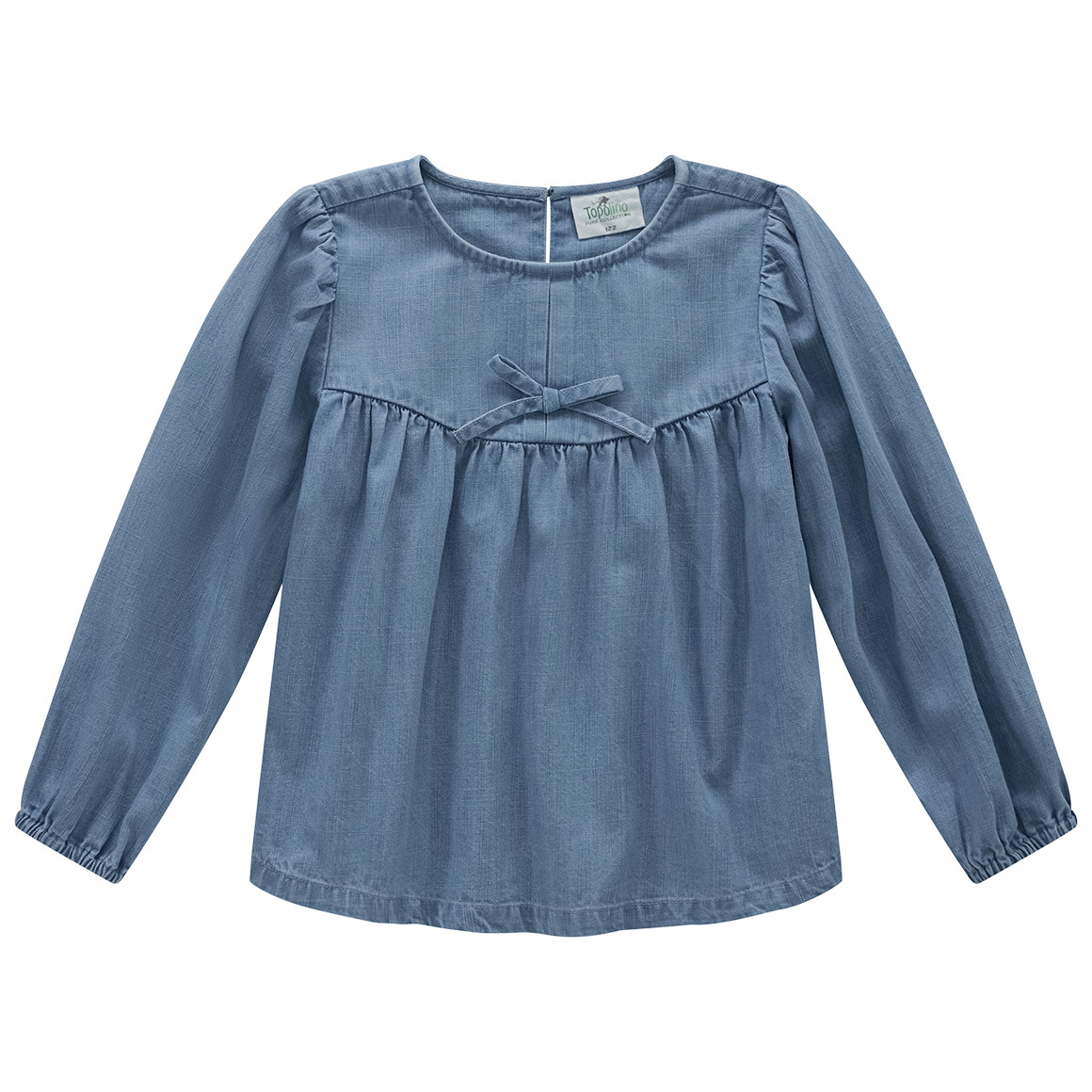 Mädchen Jeansbluse mit Zierschleife Mädchen Jeansbluse mit Zierschleife von Topolino