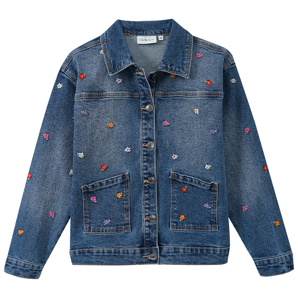Mädchen Jeansjacke mit Blumen-Stickerei von Topolino