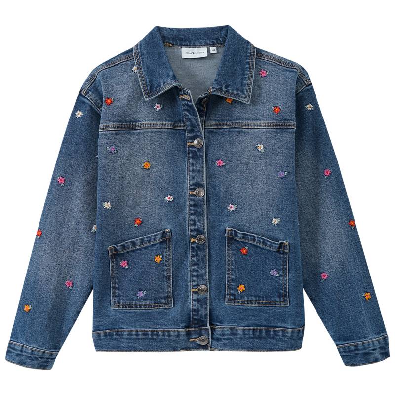 Mädchen Jeansjacke mit Blumen-Stickerei von Topolino