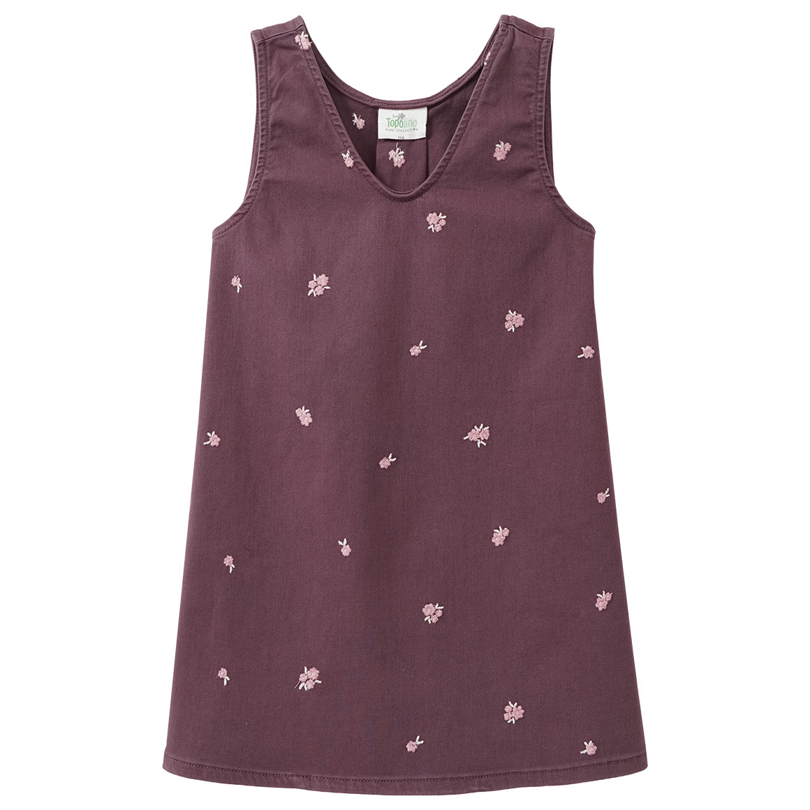 Mädchen Jeanskleid mit Blümchen-Stickerei Mädchen Jeanskleid mit Blümchen-Stickerei von Topolino