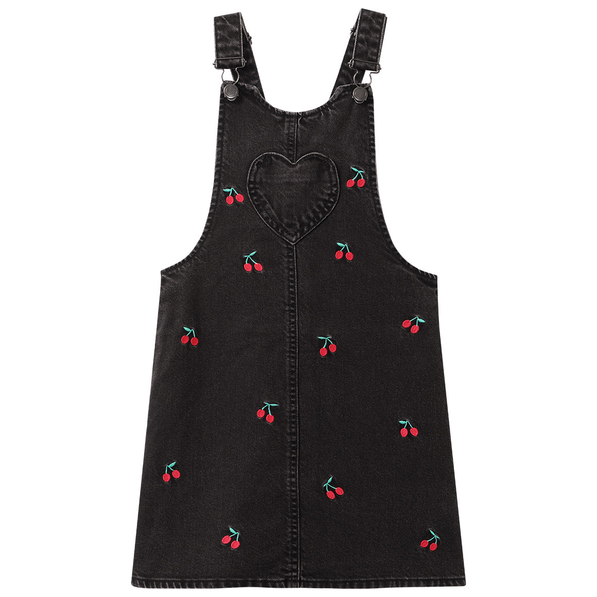 Mädchen Jeanskleid mit Kirschen-Stickerei Mädchen Jeanskleid mit Kirschen-Stickerei von Topolino