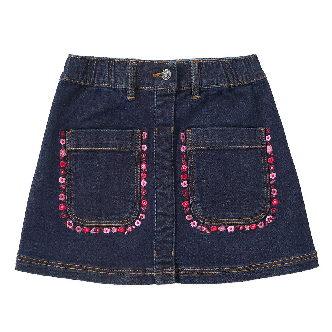 Mädchen Jeansrock mit Blumen-Stickerei Mädchen Jeansrock mit Blumen-Stickerei von Topolino