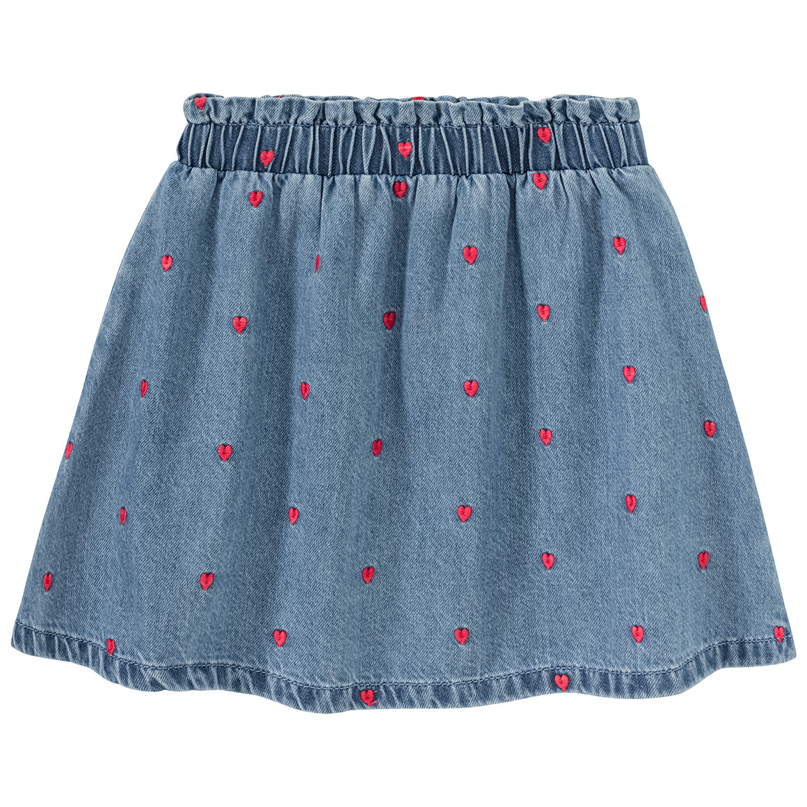 Mädchen Jeansrock mit Herz-Allover von Topolino