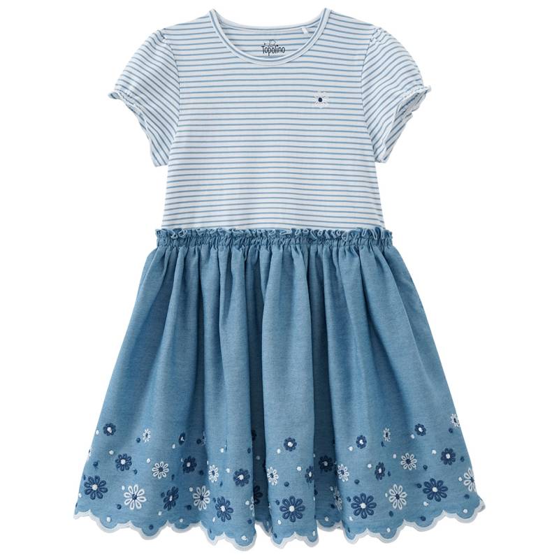 Mädchen Kleid mit Blumen-Stickerei von Topolino