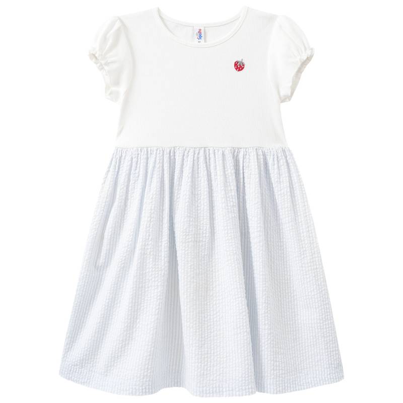 Mädchen Kleid mit Seersucker-Rockteil Mädchen Kleid mit Seersucker-Rockteil von Topolino