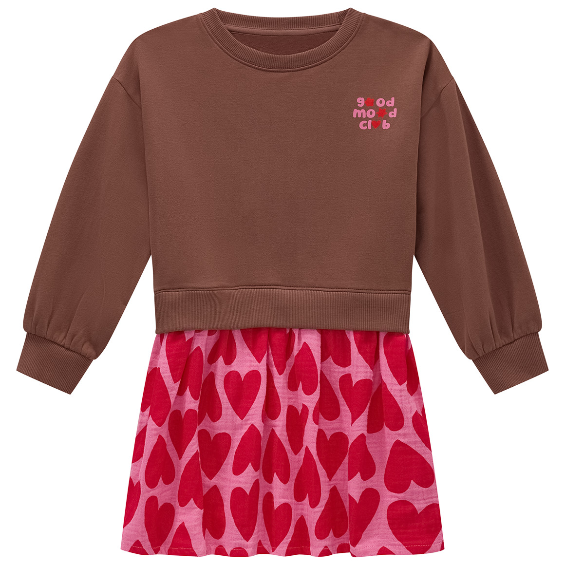 Mädchen Kleid mit angesetztem Rockteil Mädchen Kleid mit angesetztem Rockteil von Topolino