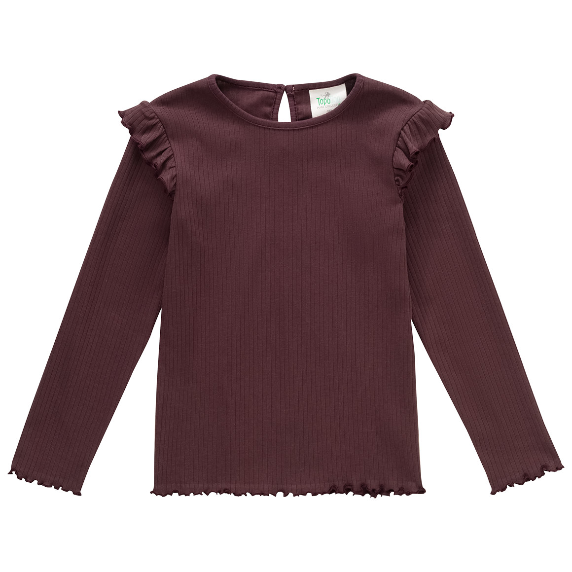 Mädchen Langarmshirt mit Rippstruktur Mädchen Langarmshirt mit Rippstruktur von Topolino