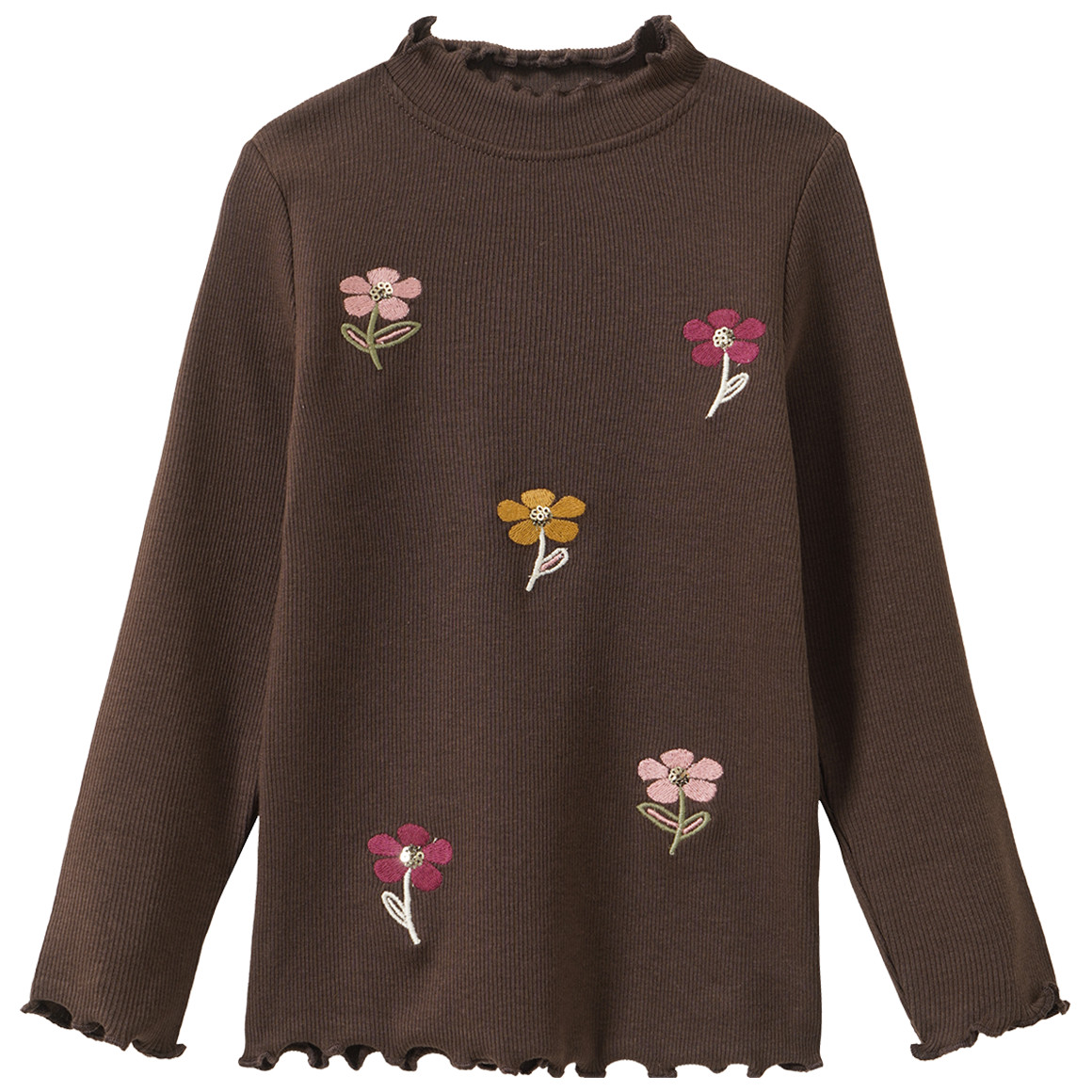 Mädchen Langarmshirt mit Rippstruktur Mädchen Langarmshirt mit Rippstruktur von Topolino