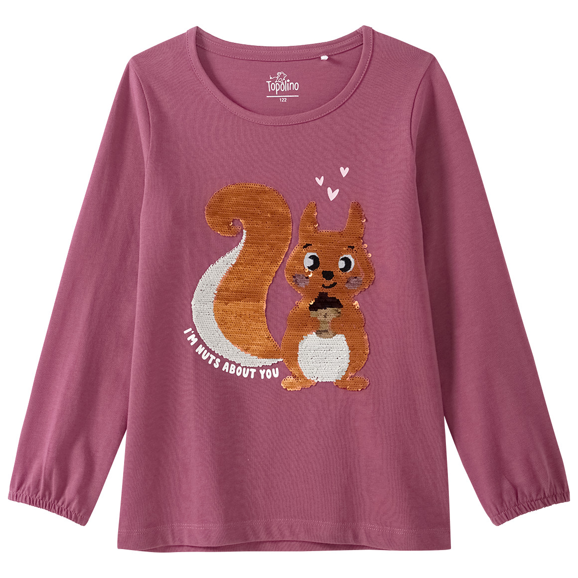 Mädchen Langarmshirt mit Wendepailletten Mädchen Langarmshirt mit Wendepailletten von Topolino