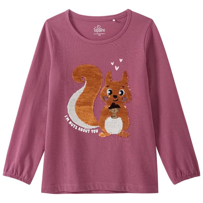 Mädchen Langarmshirt mit Wendepailletten von Topolino