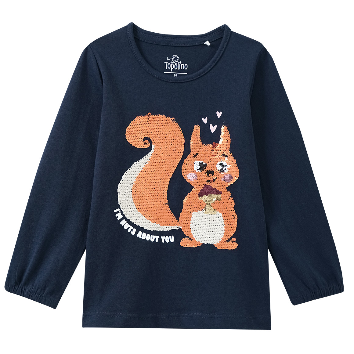 Mädchen Langarmshirt mit Wendepailletten von Topolino