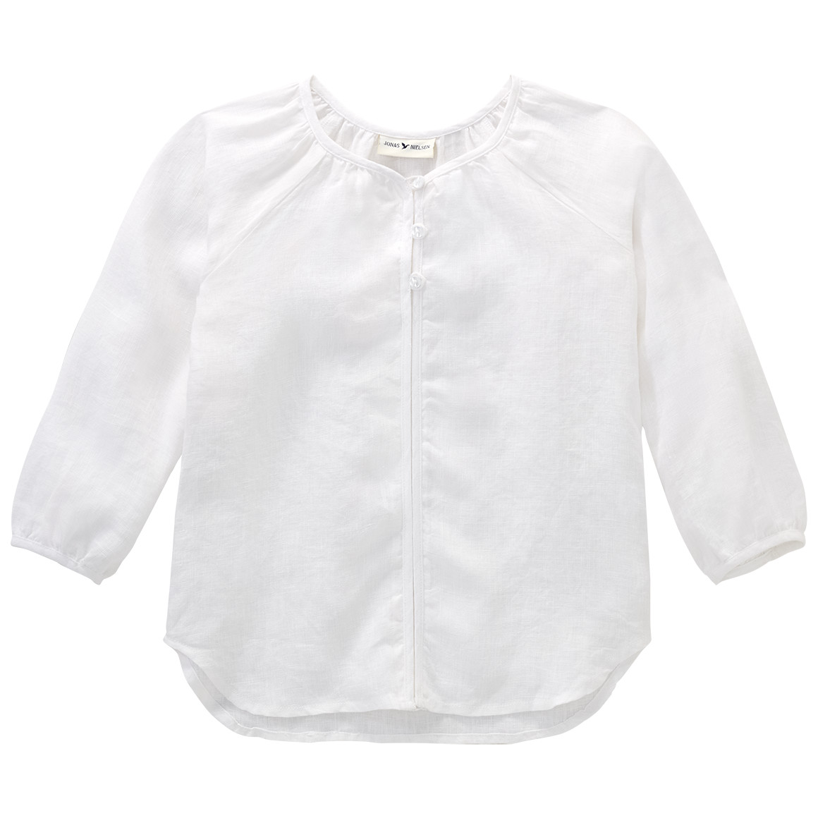 Mädchen Leinen-Bluse unifarben von Topolino