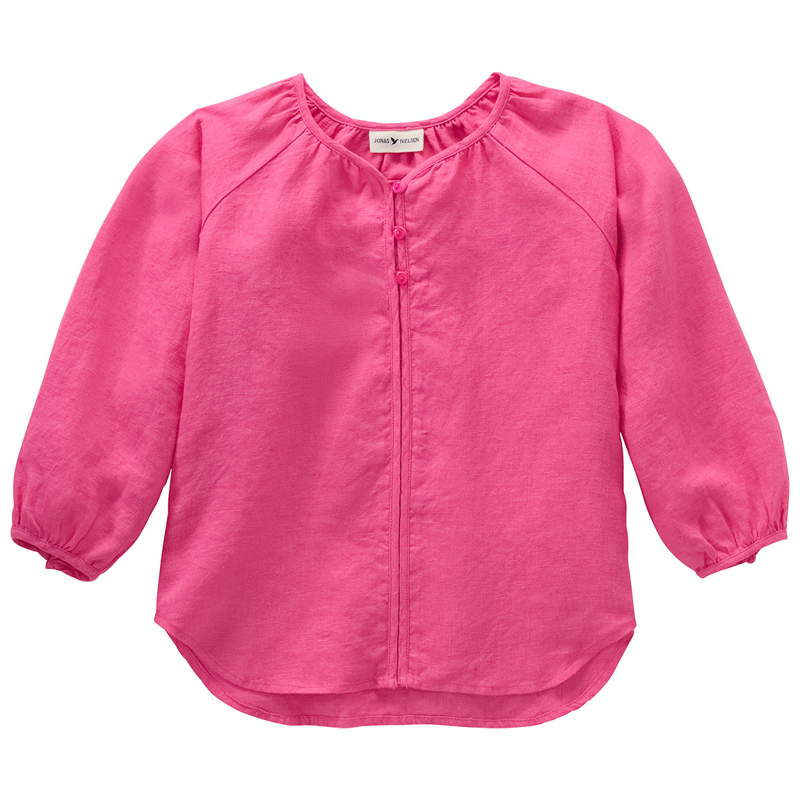 Mädchen Leinen-Bluse unifarben von Topolino