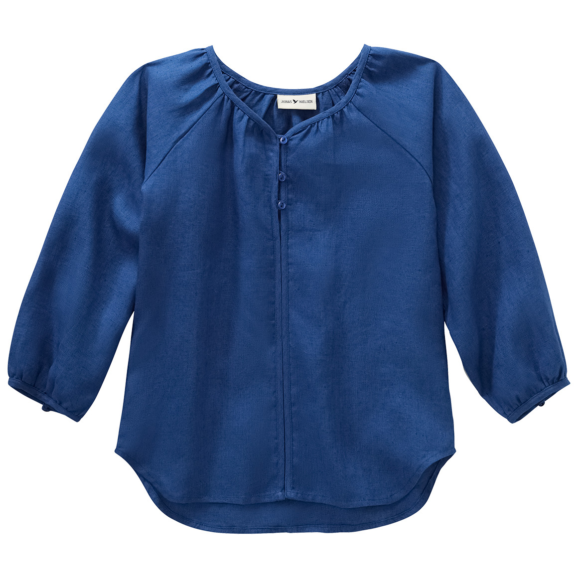 Mädchen Leinen-Bluse unifarben von Topolino