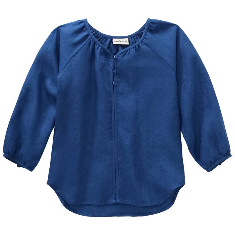 Mädchen Leinen-Bluse unifarben von Topolino