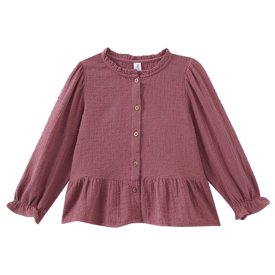 Mädchen Musselin-Bluse aus Bio-Baumwolle Mädchen Musselin-Bluse aus Bio-Baumwolle von Topolino