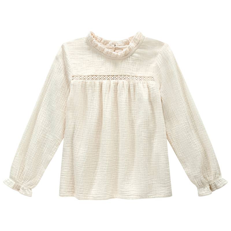Mädchen Musselin-Bluse mit Häkelspitze Mädchen Musselin-Bluse mit Häkelspitze von Topolino