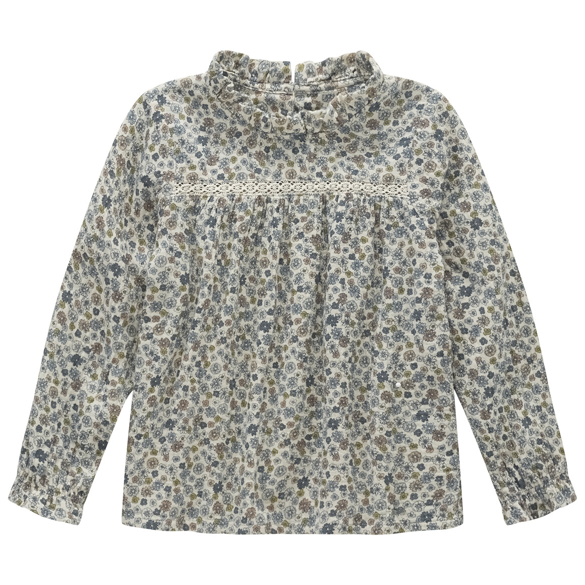 Mädchen Musselin-Bluse mit Häkelspitze von Topolino