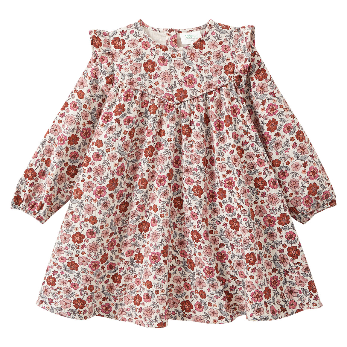 Mädchen Musselin-Kleid mit Blümchen Mädchen Musselin-Kleid mit Blümchen von Topolino