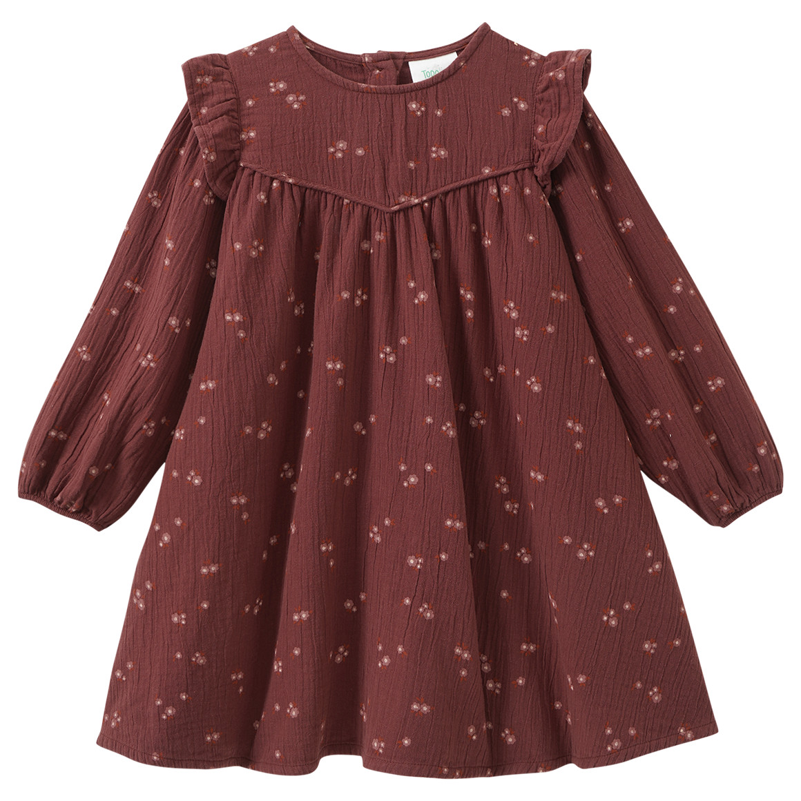 Mädchen Musselin-Kleid mit Blümchen Mädchen Musselin-Kleid mit Blümchen von Topolino