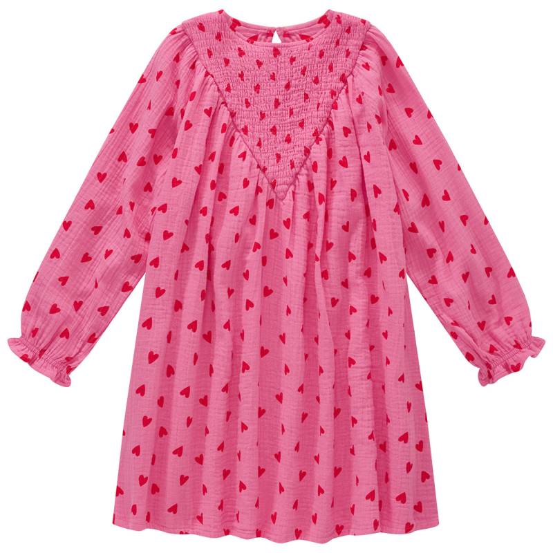 Mädchen Musselin-Kleid mit Herzchen-Print Mädchen Musselin-Kleid mit Herzchen-Print von Topolino